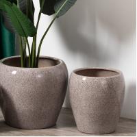 China Modern Creative Design Home Decoration Round Plant Pots Indoor Outdoor Ceramic Flower Pot Molds on sale
