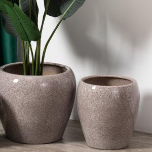 Modern Creative Design Home Decoration Round Plant Pots Indoor Outdoor Ceramic Flower Pot Molds