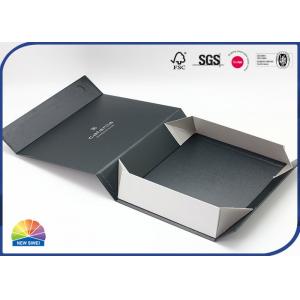 Silver Foil Hot Stamping Paper Foldable Box With Magnetic Closure