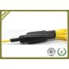Single Mode Fiber Optic Patch Cord , Optical Fiber Jumper With Yellow Color