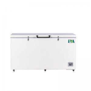 China Minus 60 Degree 485L Capacity Top Opening Horizontal Stainless Steel Chest Freezer supplier