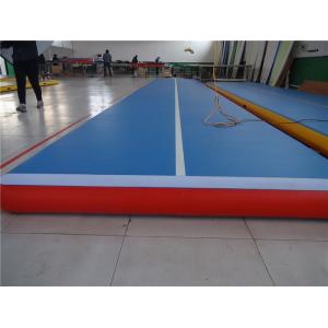 China Gymnastic Club Inflatable Bounce Mat , Air Pro Tumble Track Long Life Span supplier