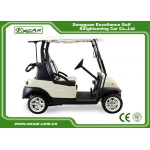 China EXCAR Beige Color Small Electric Golf Car With Italy Graziano Axle LED Headlight supplier