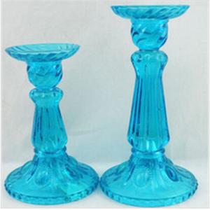 China Dinner decorative glass candlestick supplier