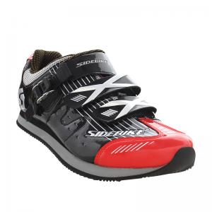 China Athletic Sports Casual Biking Shoes Red And Black Water Resistant Anti - Collision Design wholesale