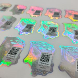 China FDA Anti Counterfeit Label 80 Microns 3D Holographic Stickers PE Film supplier