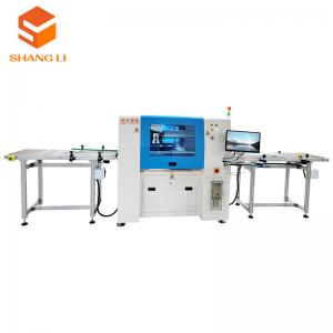 China Wood Packaging Chemical Sticker Labeling Machine with Vision Camera and Dividing Function supplier
