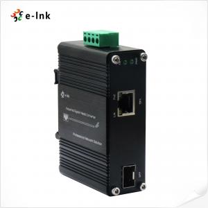 China Mini Industrial 100/1000BASE-X SFP au convertisseur de médias de 10/100/1000BASE-T 30W PoE+ supplier