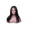 100% Brazilian Human Hair Full Lace Wigs , Natural Looking Human Hair Wigs Black