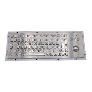 PS2 5VDC IP65 Waterproof Metal Keyboard With Trackball Mouse