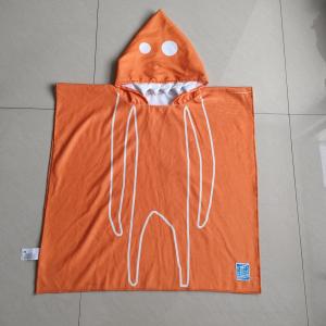 China Manufacturer supply microfiber custom  poncho towel kids printing beach  poncho kids  hooded beach towel supplier