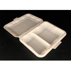 Clear disposable biodegradable pet fast food tray clamshell container white round bowl