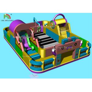 China Music Theme Piano Inflatable Amusement Park Giant Commercial Jumping Castle supplier