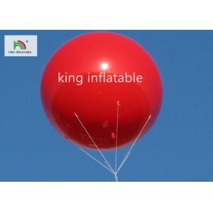 3m Diameter PVC Red Inflatable Advertising Products / Giant Advertising Balloons