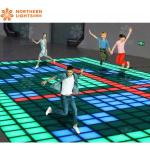 Multi Players Jumping Grid Game Lighted Dance Floor Panels For Entertainment