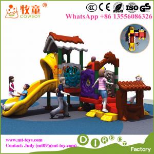 LLDPE plastic and Galvanized Steel Mini Outdoor Kids Playground Toys for Nursery