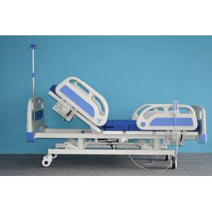 China 3Function Manual Hospital Bed With Folding Cot Sides ABS Head/Foot Board supplier