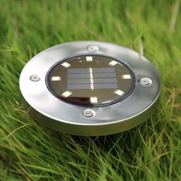 Popular IP65 8 LED Solar garden Lawn Light , Underground outdoor Light for Yard