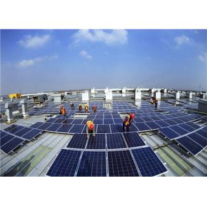 Easy to Install Commercial Solar Panel Roof Mounting Systems Aluminum Tile Ballasted For Photovoltaic Mounting Structure