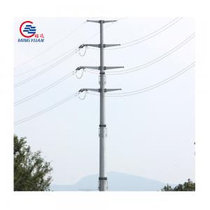 China Electric Transmission Steel Utility Pole Hot Dip Galvanized Metal ASTM123 GR50 supplier