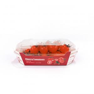 China OEM ODM Fruit And Vegetable Packaging Boxes Cardboard Paper With PET Lid supplier