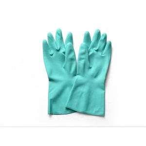13 Inches Nitrile Gloves Solvent Resistant 15Mil Flocked Lining Heavy Duty Nitrile Gloves