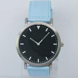 Newest fashion stainless case , nylon strap watch,nylon watches 2014-light blue