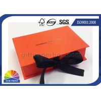 China Book Shape Hinged Lid Rigid Paper Box Ribbon Closure for Luxury Gift Packaging on sale