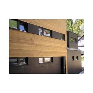 Rustic Insulated Vertical Fiber Cement Siding Board Wood Look FC Cladding