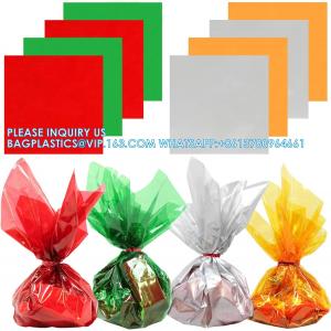 Cellophane Wrap Roll -  Xmas Cellophane Wrap For Christmas To Wrap Gift Basket, Treat, Wine, Party Decoration