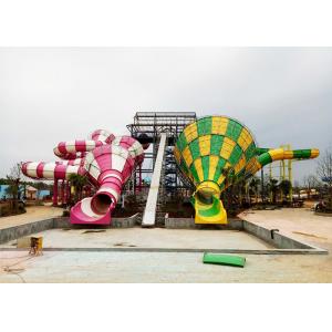 China Colorful Tornado Water Slide Fiberglass Customized Safety Equipment supplier
