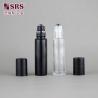 China Glass Matte Black Roll On Container with Customizable Color and Logo for Portable Perfume Bottle wholesale