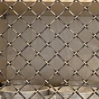 China Eco Friendly Decorative Wire Mesh Grilles Thickness 0.5-2mm In Silver on sale