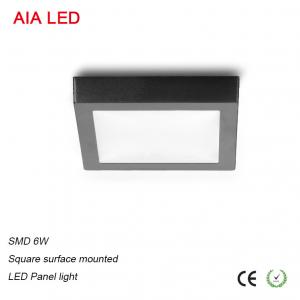 China Hot sell black matt black Square White IP40 6W LED Panel light for any ceiling decoration supplier