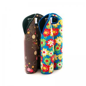 China Waterproof Foldable Neoprene Beer Bottle Cooler Sleeve supplier