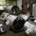 Astm A335 Wp91 22" Steel Pipe Tee Fittings Sch60 High Pressure Alloy Seamless