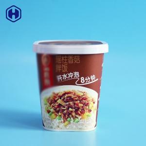 89MM  Instant Rice IML Cup Square Lid With Logo Printing