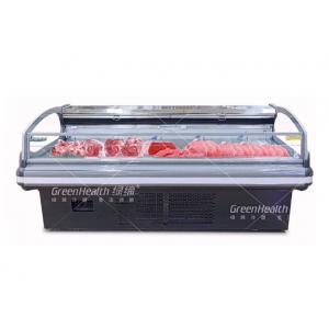 China Butchery Shop Equipment Open Top Self Service Meat Display Counter Freezer supplier