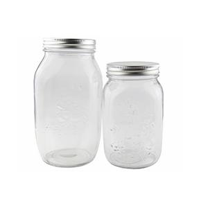 China Personalized Couples Glass Canning Jars , Wide Mouth Mason Jars With Lids supplier