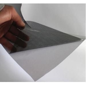One Way Perforated Vinyl Window Film , Outdoor Advertising One Side View Glass Film