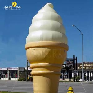 China CE Advertising Inflatables Giant Inflatable Ice Cream Cone Balloon With Free Blower supplier