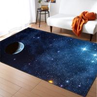 China 1.2*1.6m Starry Sky New Cartoon Big Carpet Source Wholesale Feather ins Style Bedroom Floor Mats on sale