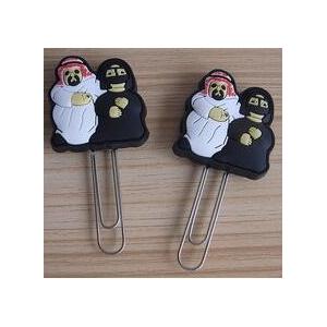 China Featured Saudi Arabian Soft PVC Bookmark For Couple Wedding Gifts Paper Clip Bookmark supplier