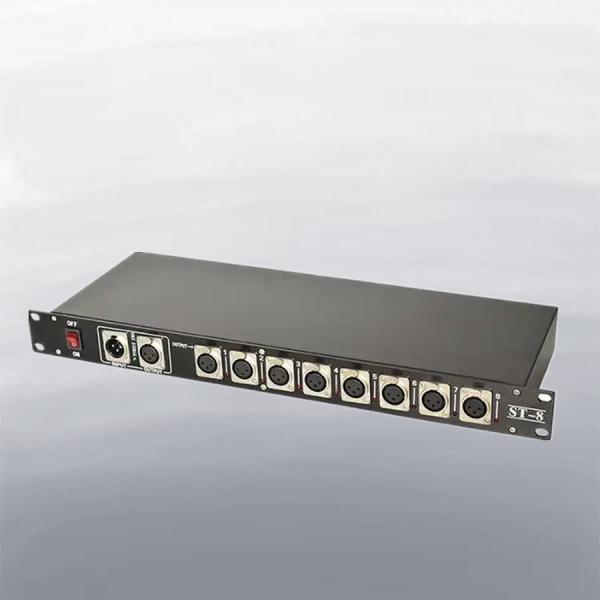 8 Ways Splitter DMX Light Controller Eight Road Stage DMX Signal Amplifier