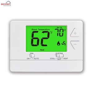 China 24V ABS PC Air Conditioner Thermostats For Heating Room HVAC System supplier