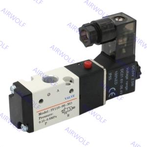 China Mini AIRTAC Electromagnetic 3/2 Way NC NO Solenoid Valves 3V1-06, 3V1-M5 with M5, 1/8" Port Size 0~0.8MPa Operating Pressure and -20~+70°C Working Temperature Range wholesale