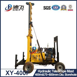 China XY-400F 400m Trailer Mounted Hydraulic Water Well Drilling Rig Machine with Diamond Bits supplier