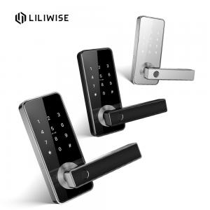 China Residential Electronic Door Locks , Wifi Digital Safe Touch Screen Finger Print Latch Door Knob Lock supplier