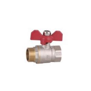 China Threaded Connection Brass Ball Valve Smooth Surface Chrome Plated supplier