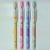 China plastic multi-head bullet push pencil with eraser topper for kids on sale